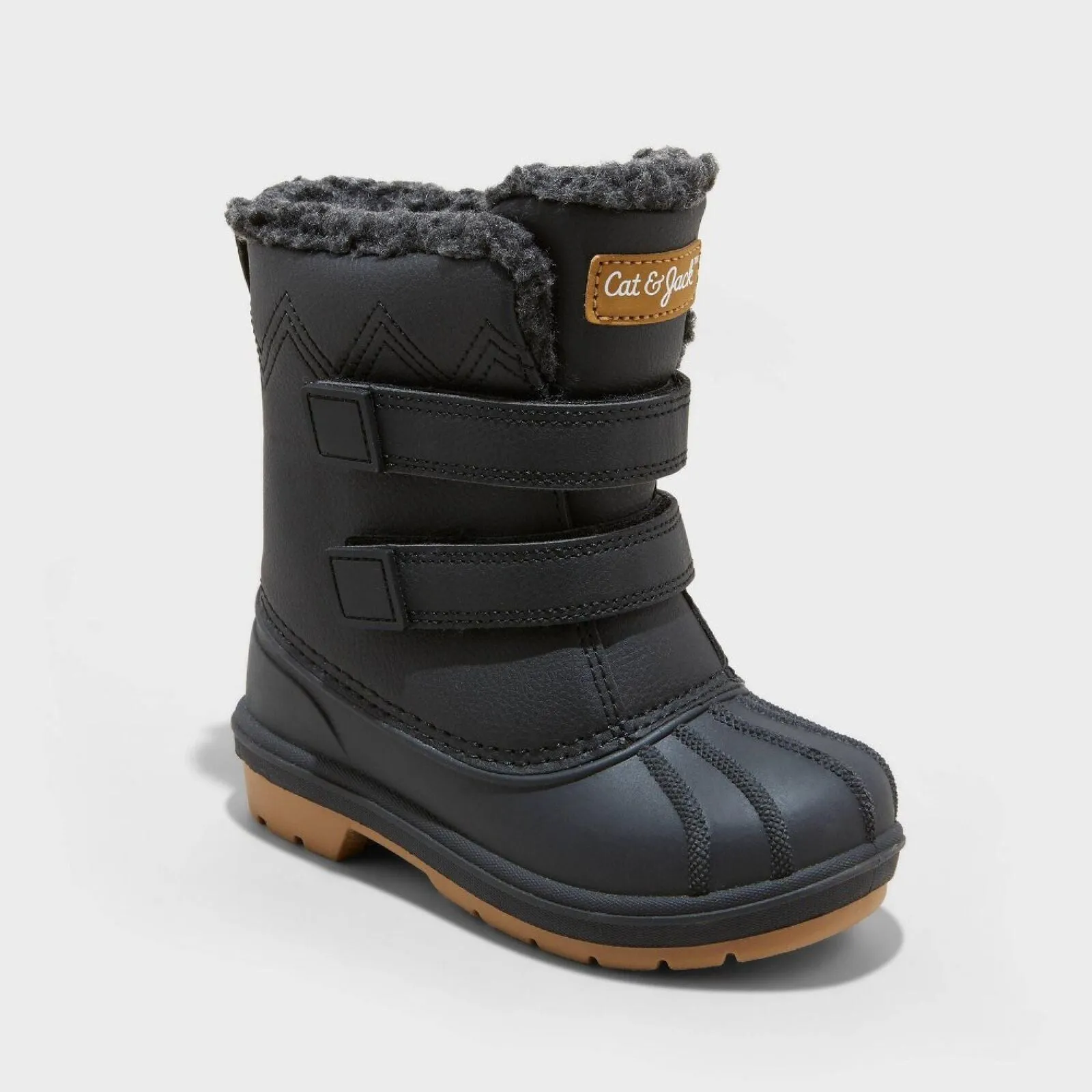 Cat & Jack Toddler Boys Denver Winter Boots 88236548 Black 10T
