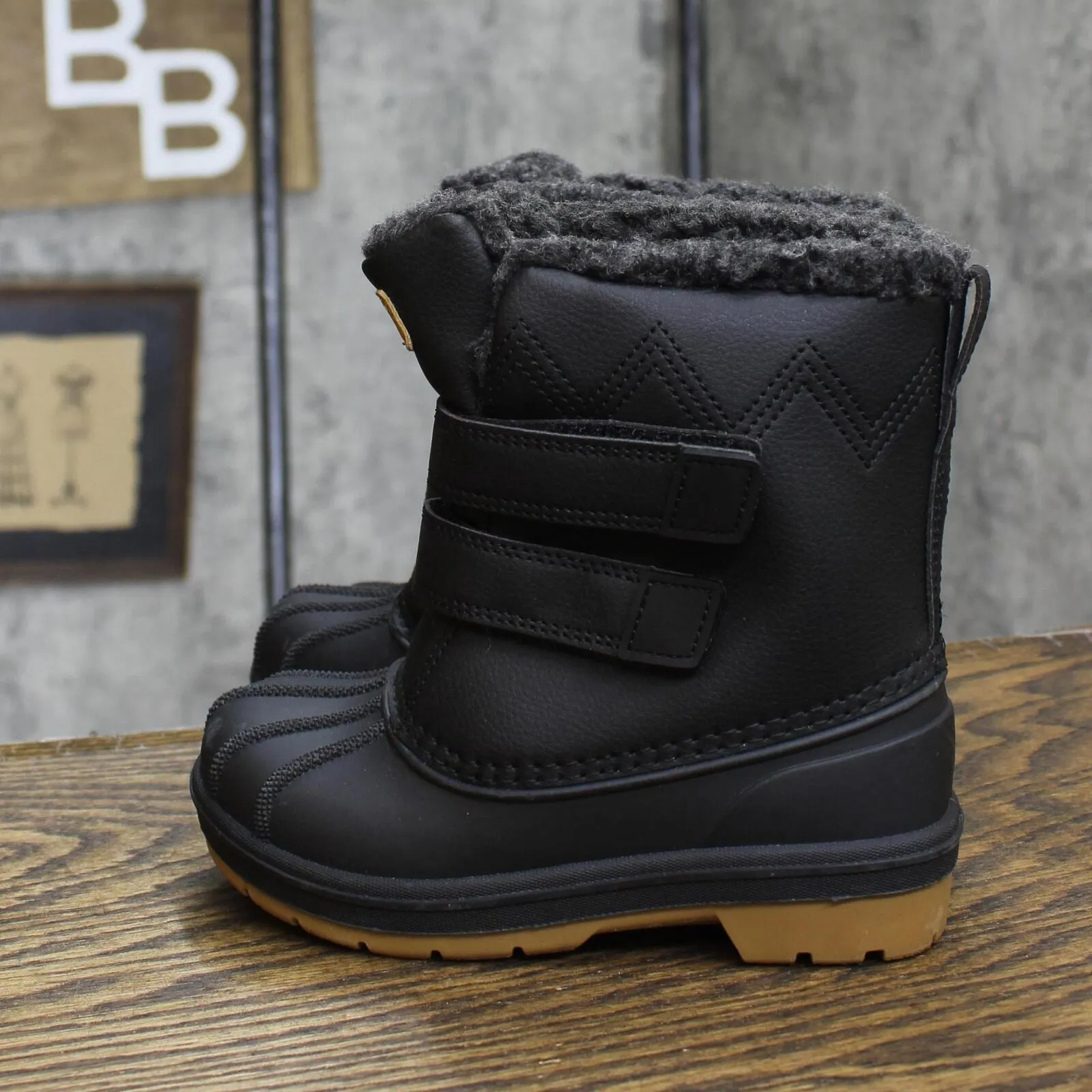 Cat & Jack Toddler Boys Denver Winter Boots 88236548 Black 10T