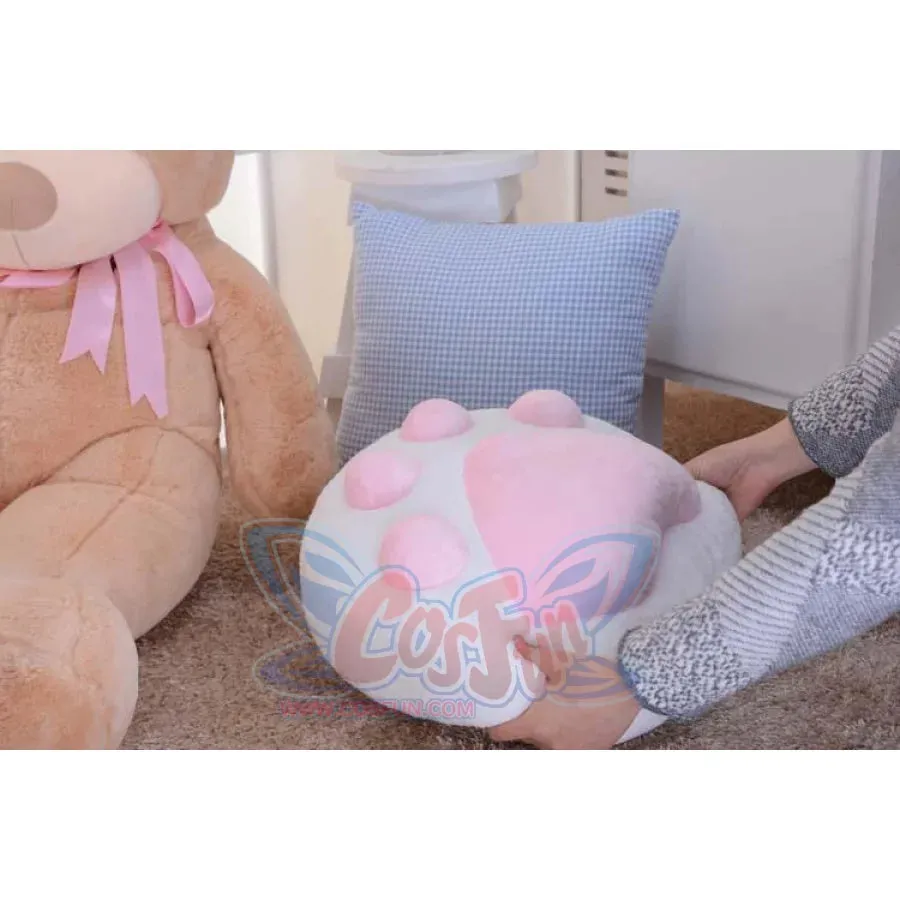 Cat Meat Pad Paw Pillow Cute Warm Stuffed Toy Plush Doll