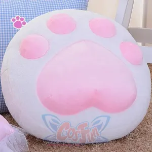 Cat Meat Pad Paw Pillow Cute Warm Stuffed Toy Plush Doll