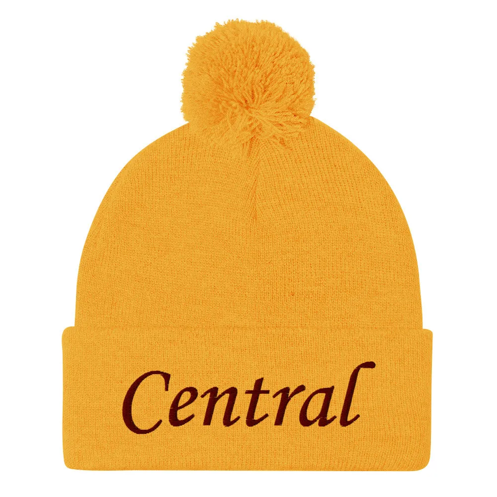 Central Michigan - Pom-Pom Beanie