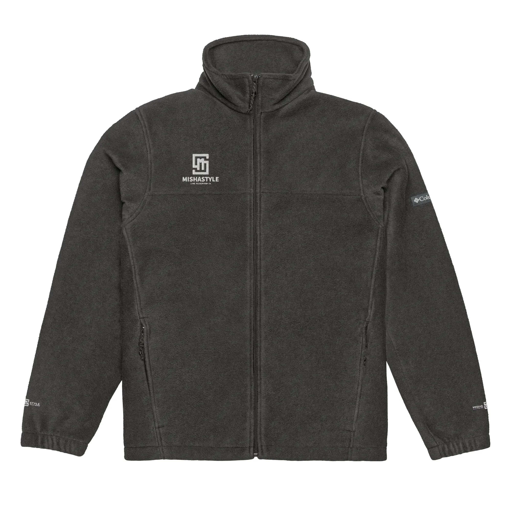 Charcoal Heather Unisex Columbia fleece jacket