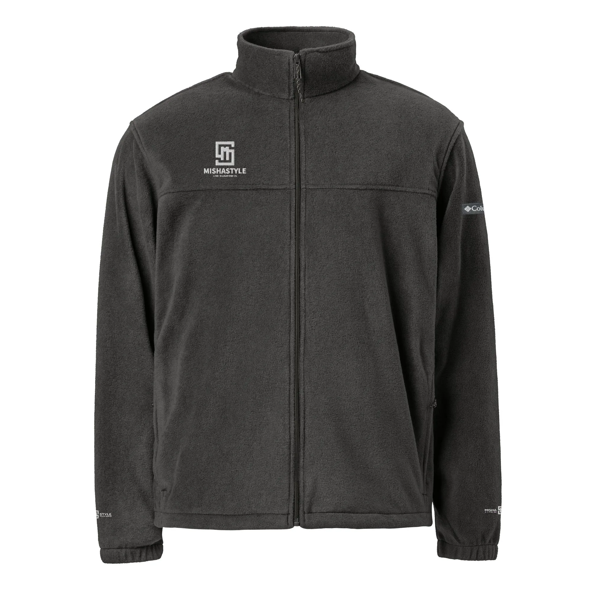 Charcoal Heather Unisex Columbia fleece jacket