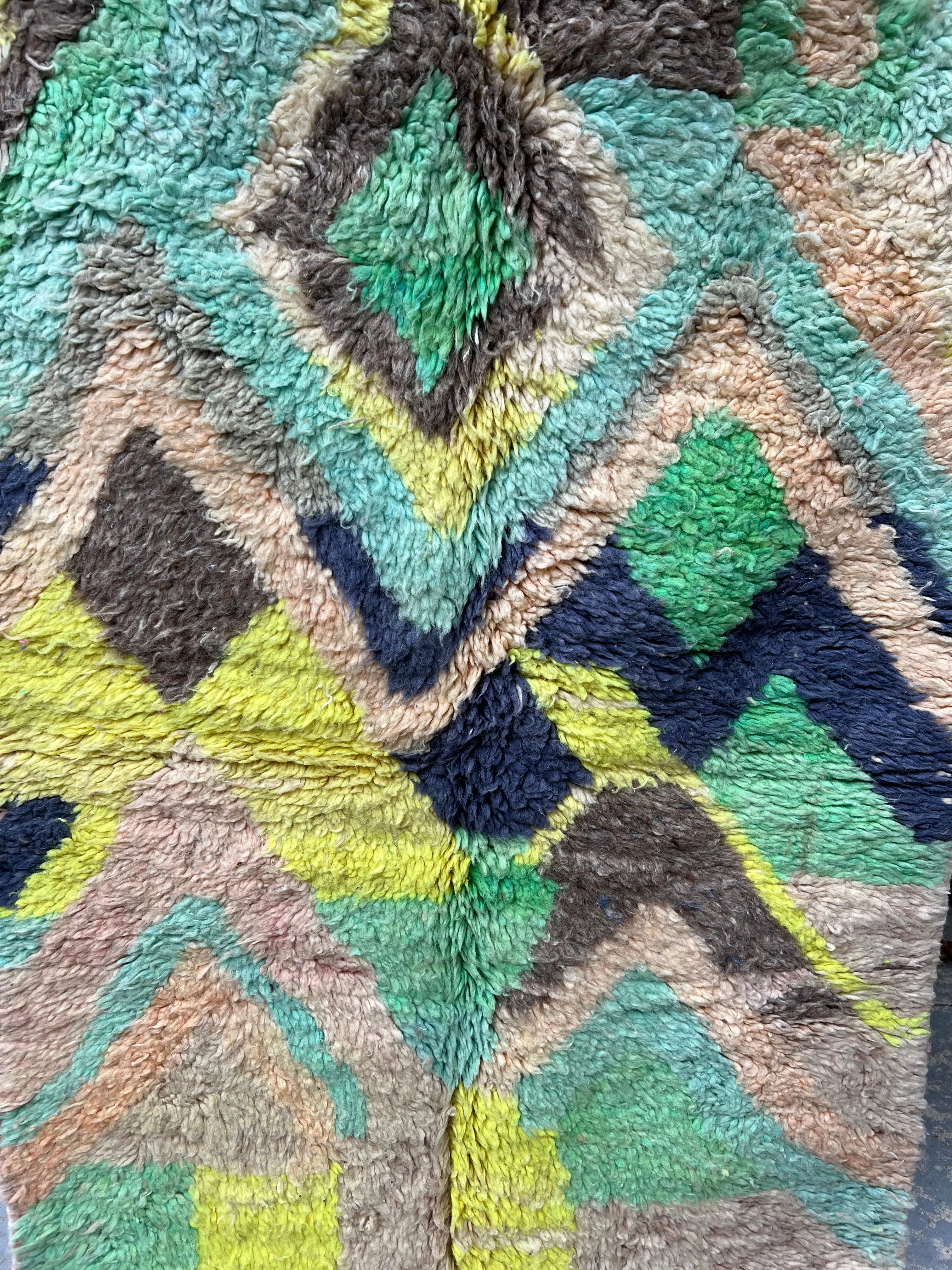 Citron   Teal Abstract 3’x 5’