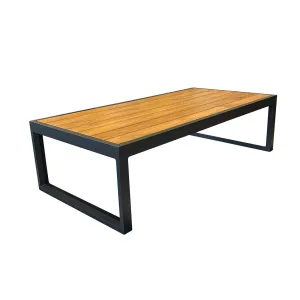 Copenhagen Outdoor Coffee Table - Charcoal & Teak