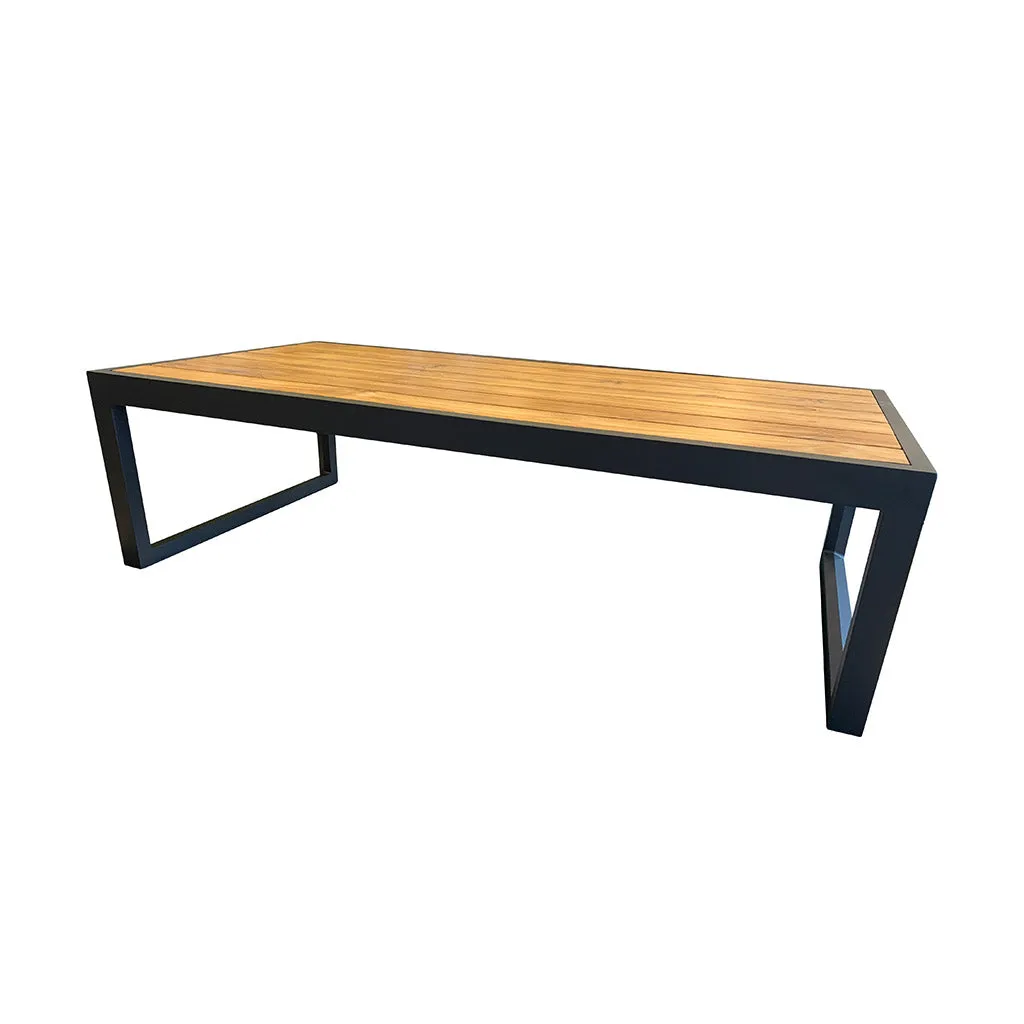 Copenhagen Outdoor Coffee Table - Charcoal & Teak
