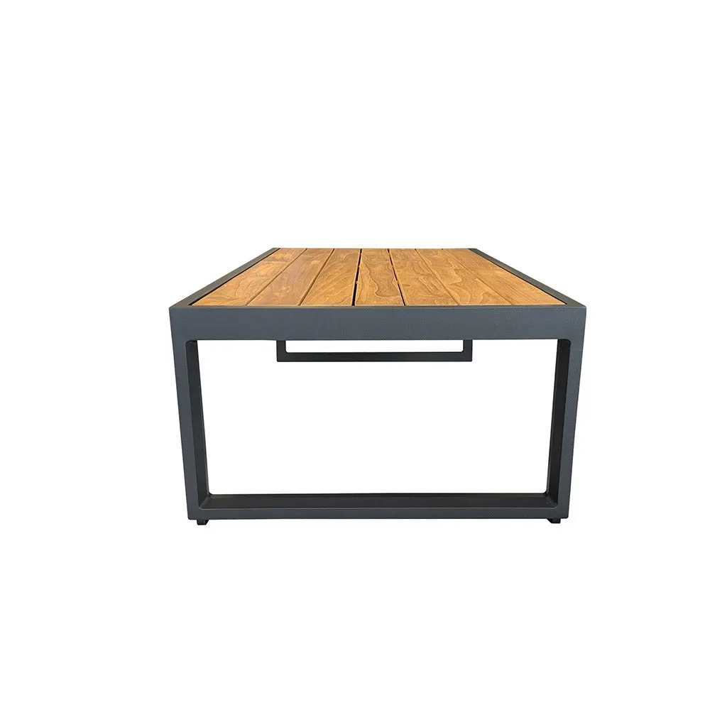 Copenhagen Outdoor Coffee Table - Charcoal & Teak