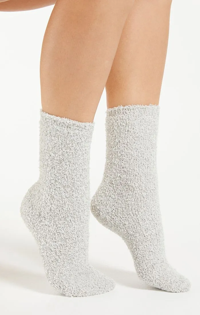 Cozy plush socks (2-pack) heather grey