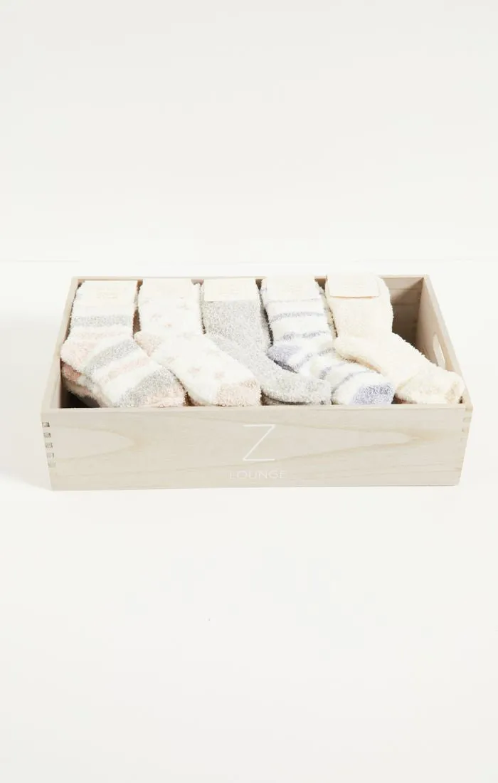 Cozy plush socks (2-pack) heather grey
