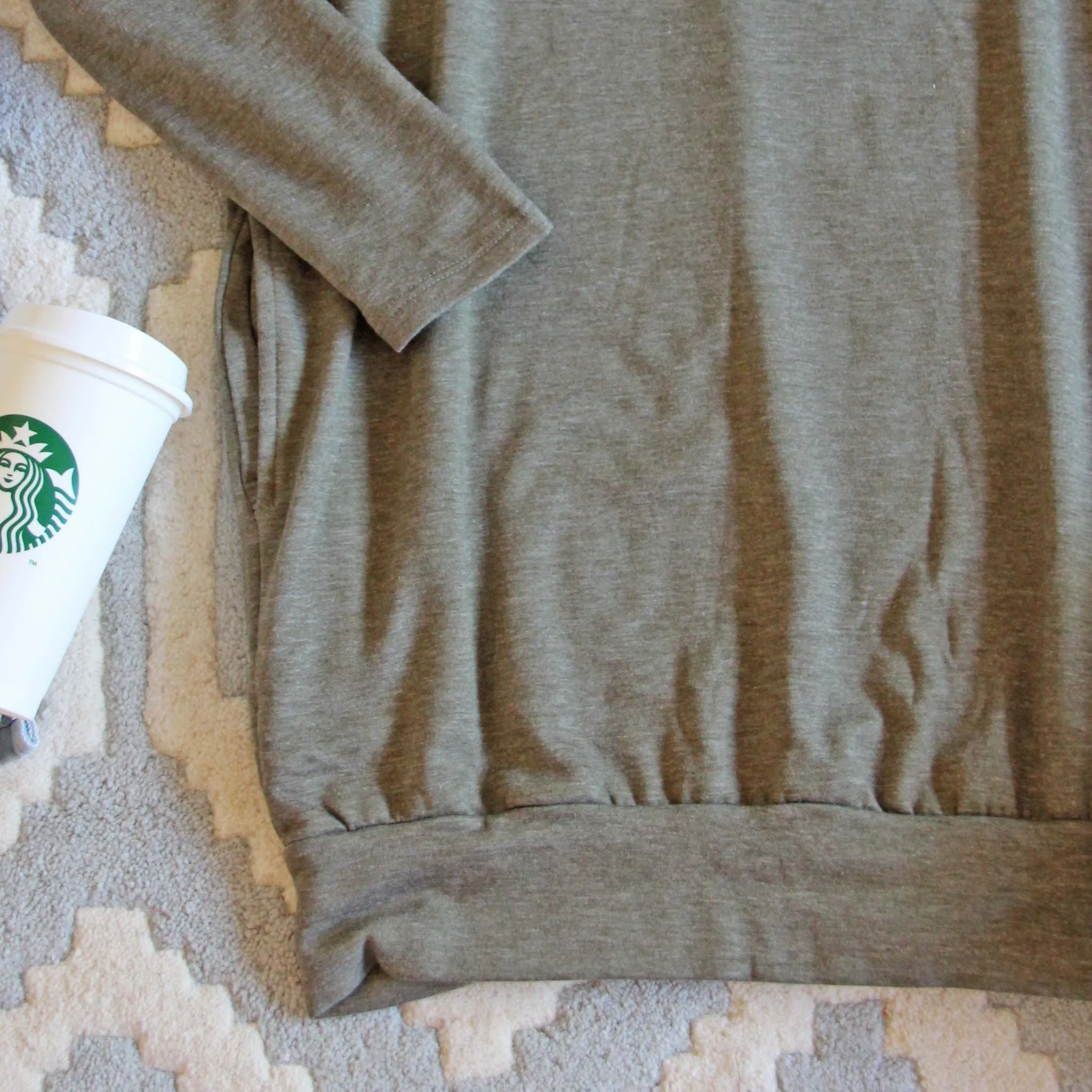 Cozy Sweatshirt Dress in Olive