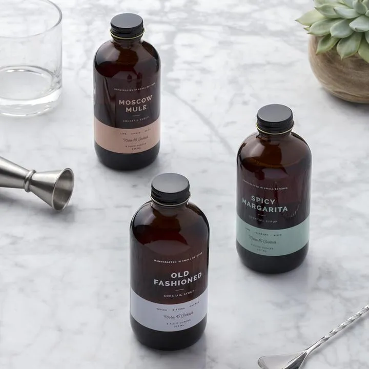 Craft Cocktail Syrup Set