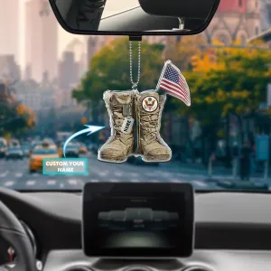 Custom Car Ornament - Military Boots - NA93