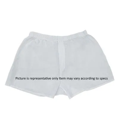 Disposable Boxer Shorts - White