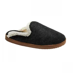 Dluxe By Dearfoams Womens Maci Felted Scuff Slippers 86802659 Black L