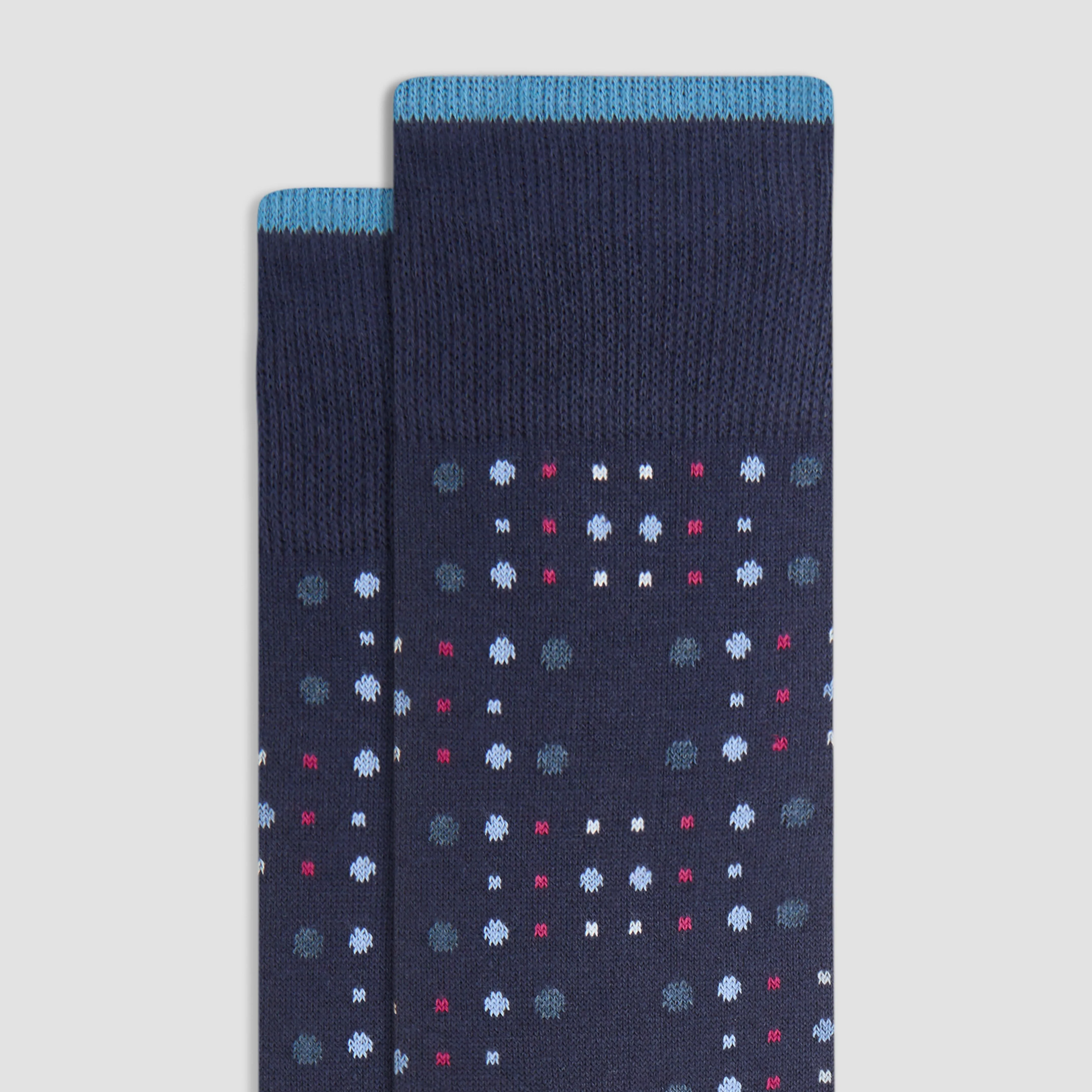 Dotted Cashmere Mid-Calf Socks