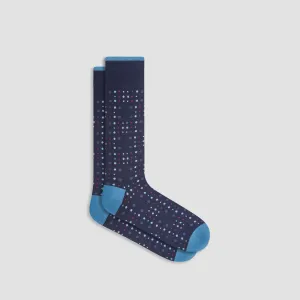 Dotted Cashmere Mid-Calf Socks