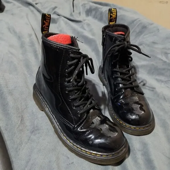Dr. Martens 1460 J Patent Leather Combat Boots