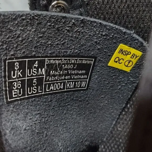 Dr. Martens 1460 J Patent Leather Combat Boots