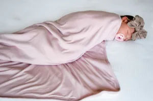 Dusty Mauve Plush Swaddle