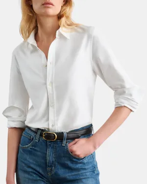 DYLLAN SHRUNKEN SHIRT IN WHITE