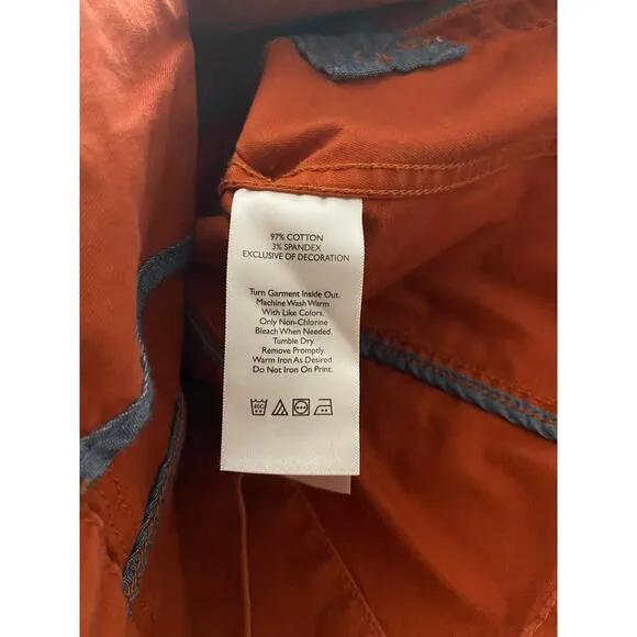 Eddie Bauer Jacket Womens 2p Long Sleeve Lapel Pockets Lightweight Orange