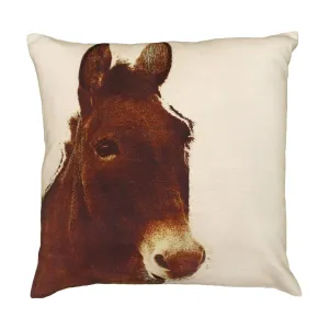 Ely (Donkey) 20"x20" Printed Pillow
