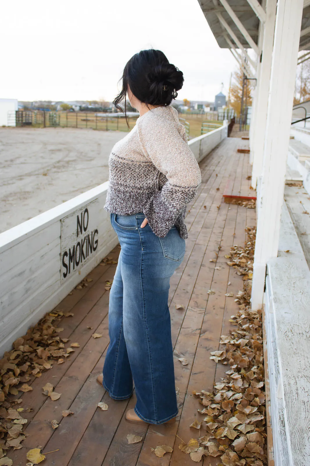 Eppie High Rise Wide Leg Jean