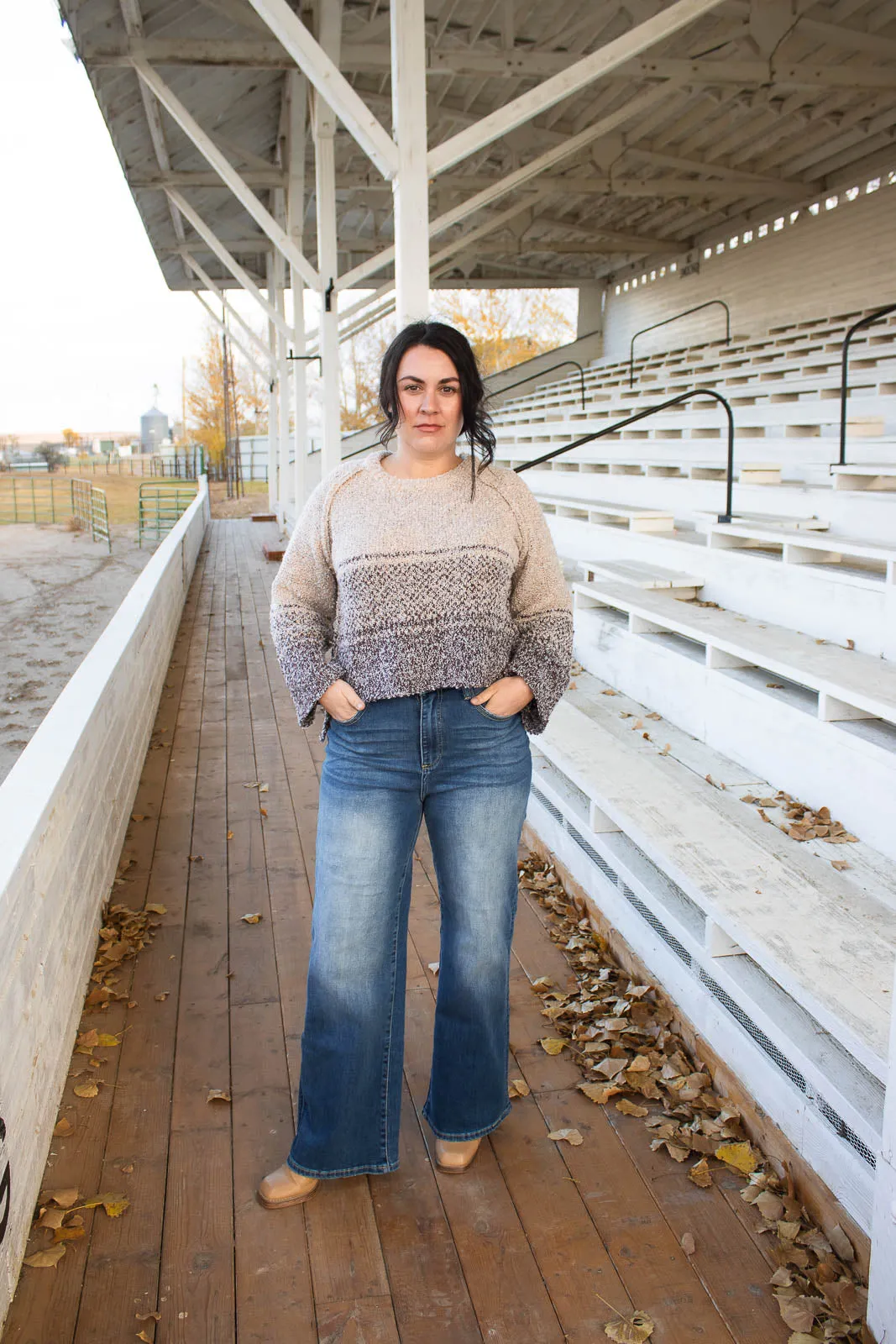 Eppie High Rise Wide Leg Jean