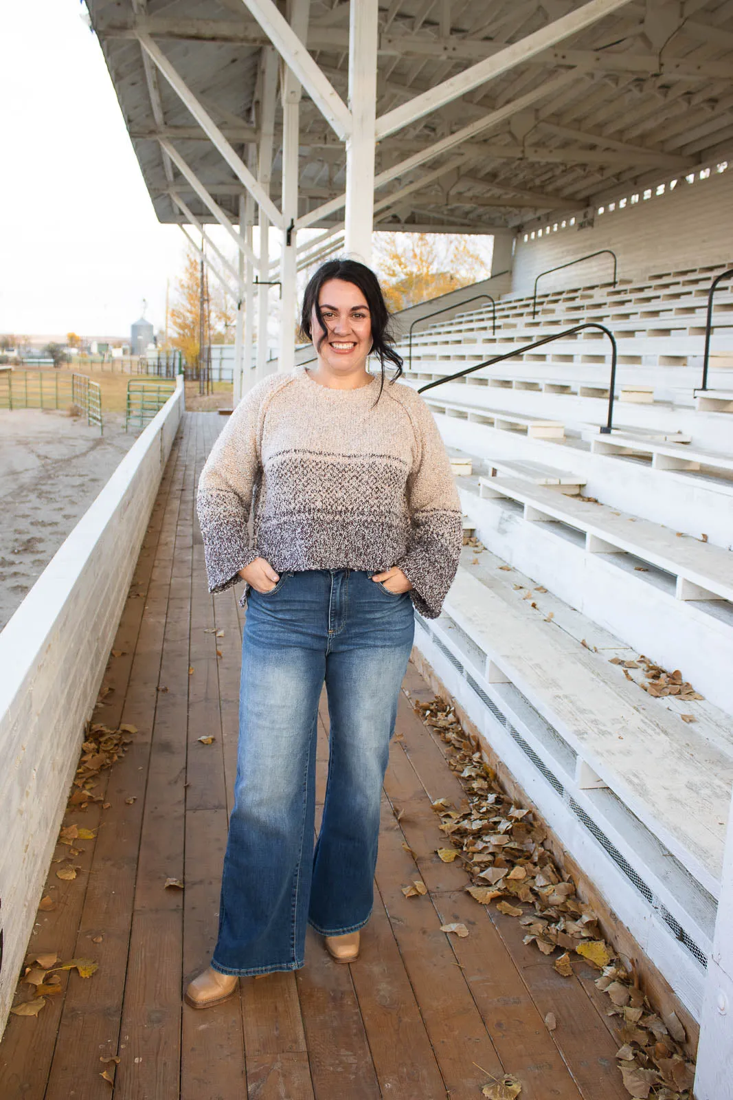 Eppie High Rise Wide Leg Jean