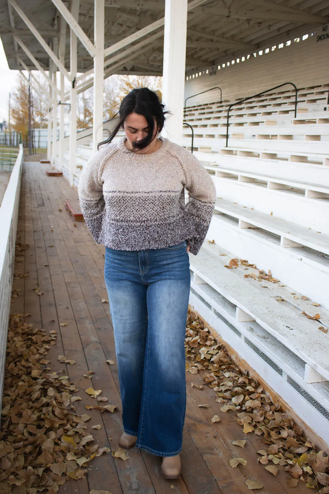 Eppie High Rise Wide Leg Jean