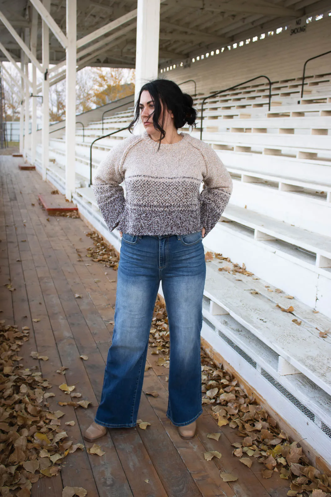 Eppie High Rise Wide Leg Jean