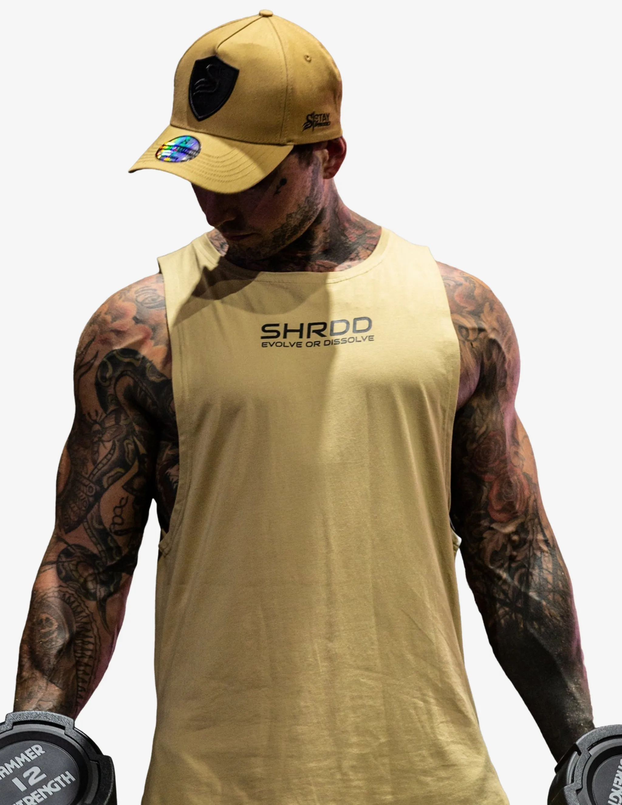 Evolve Longline Fitness Tanktop - Sand