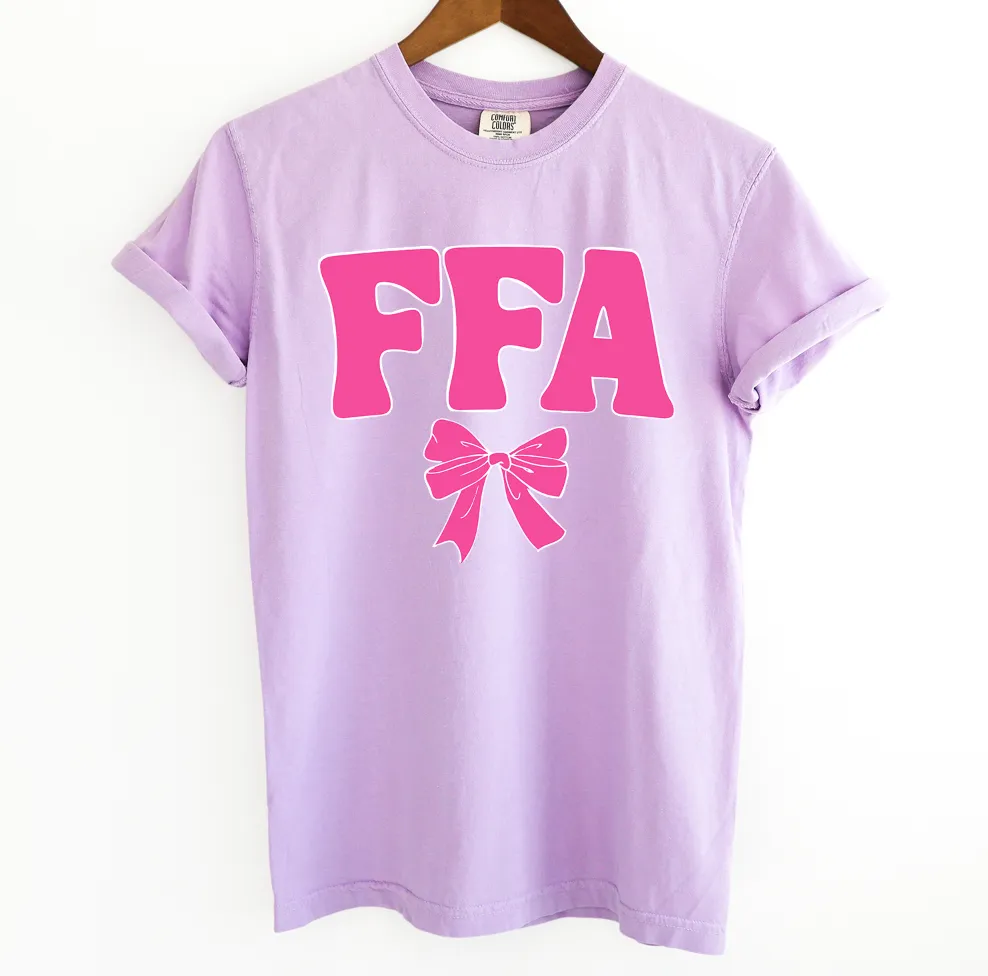 FFA Bow Pink ComfortWash/ComfortColor T-Shirt (S-4XL) - Multiple Colors!