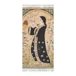 Floral Art Beach Towel