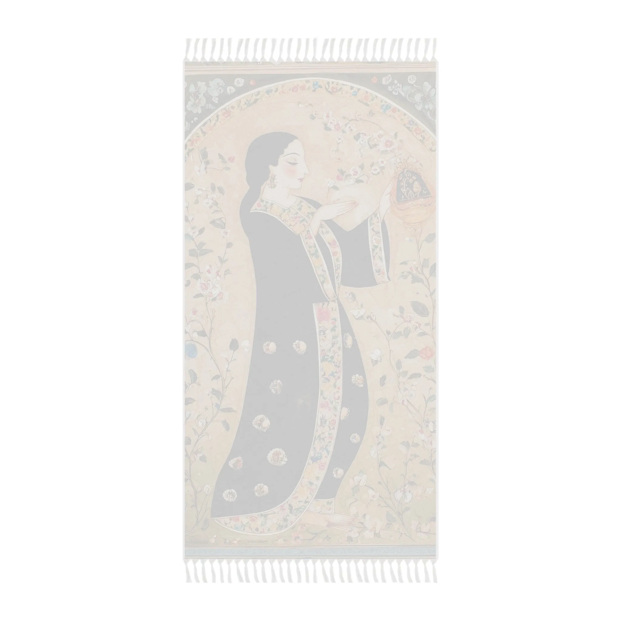 Floral Art Beach Towel