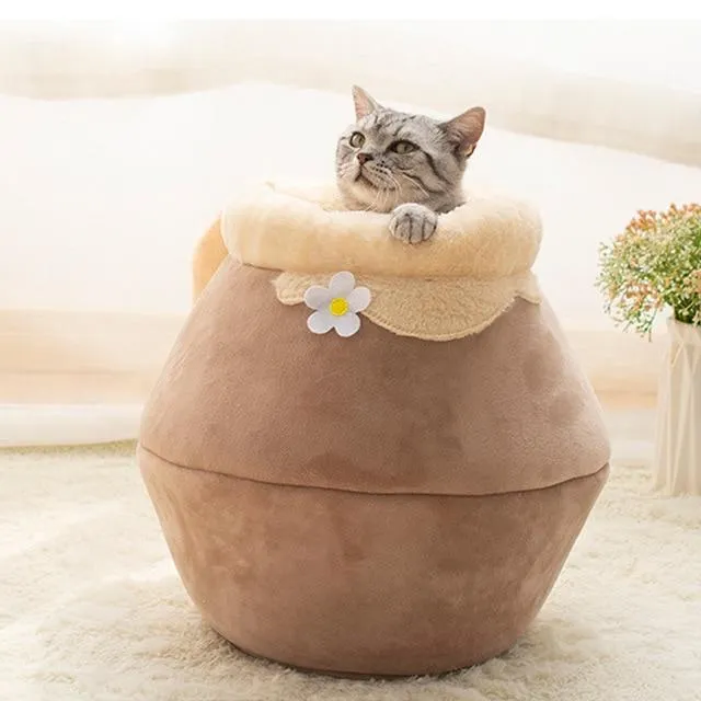 FluffNest™ | 3-in-1 Foldable Plush & Soft Cat Bed
