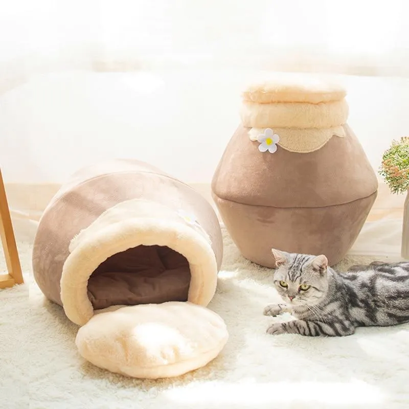FluffNest™ | 3-in-1 Foldable Plush & Soft Cat Bed