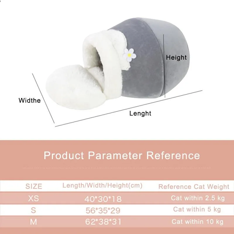 FluffNest™ | 3-in-1 Foldable Plush & Soft Cat Bed