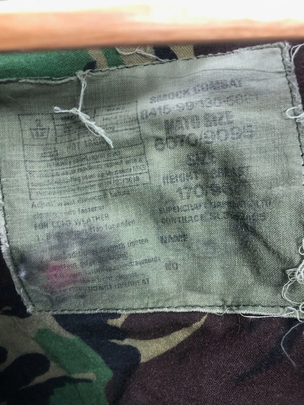 Genuine British Army Military DPM Camo Combat Smock Jacket - 170/96