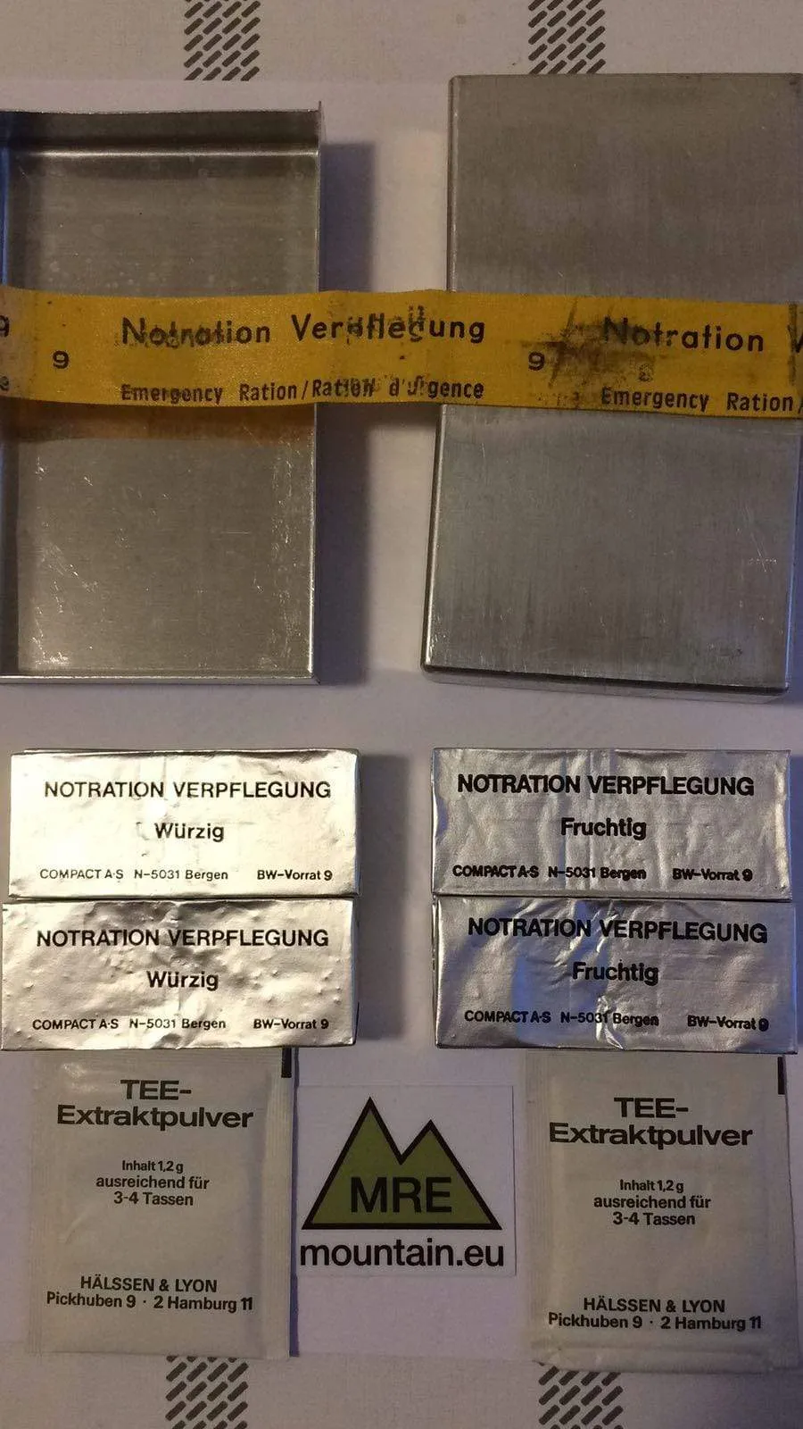 German Air Force Survival Ration NATO approved vintage