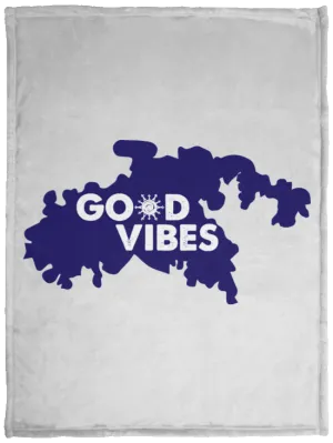 Good Vibes Cozy Plush Fleece Blanket - 30x40