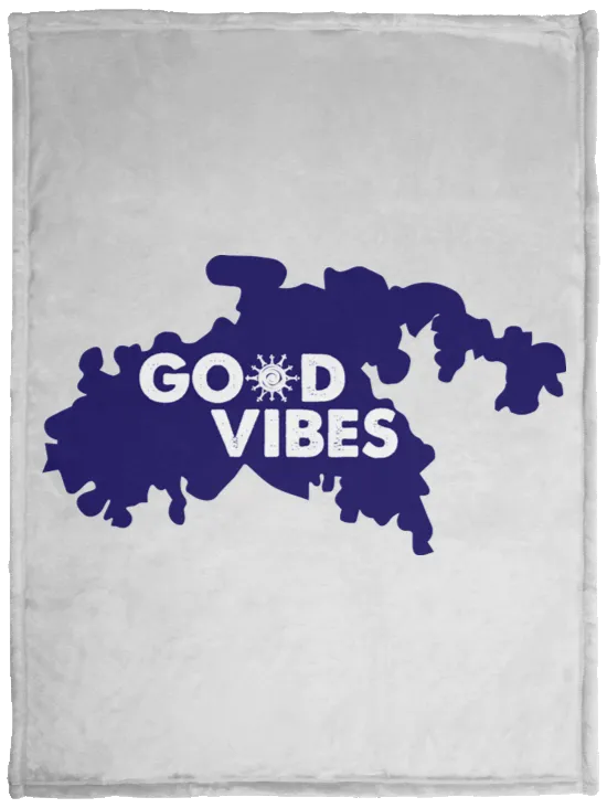 Good Vibes Cozy Plush Fleece Blanket - 30x40
