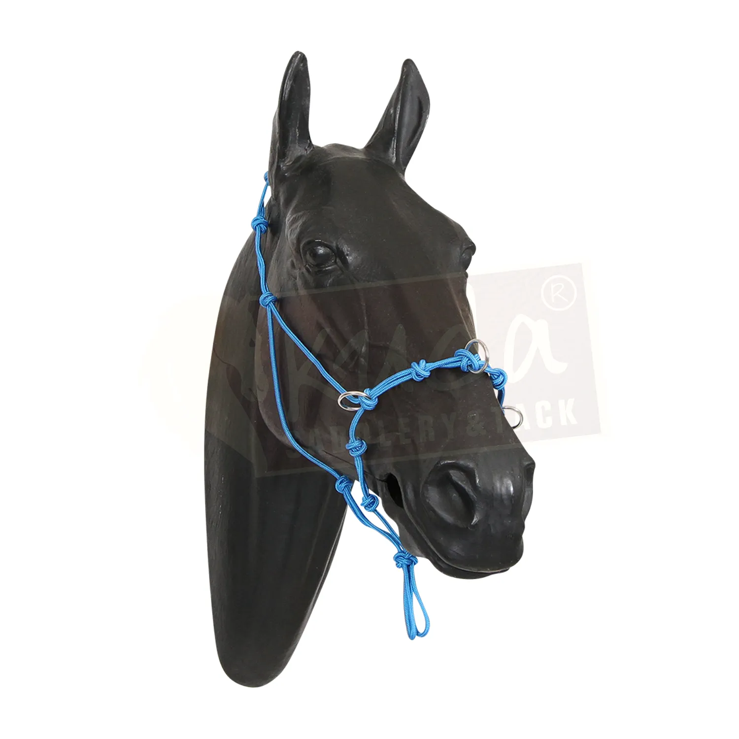 Halter - 5 Nose Knots, 4 Chin Knots, 5 Poll Knots and 3 Rings