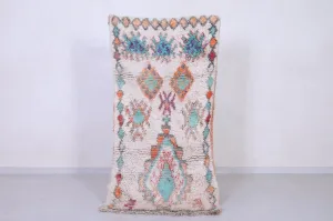 Handmade Moroccan Runner Rug - Colorful Tribal Design | 3.2 x 6.2 ft
