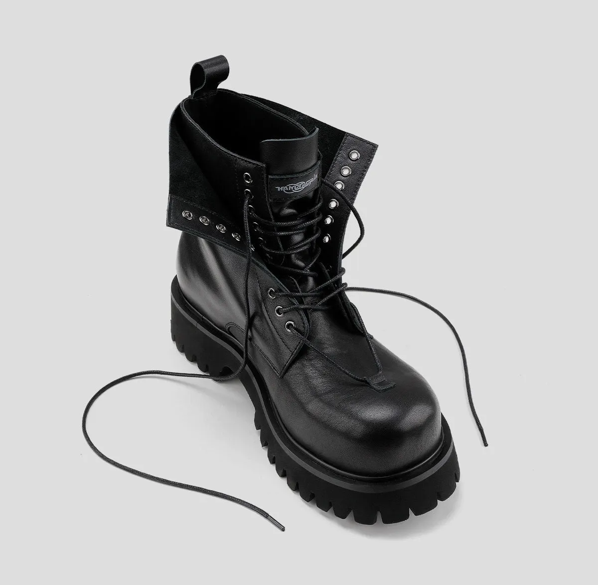 Heavy-Duty Cowhide Motorcycle Boots