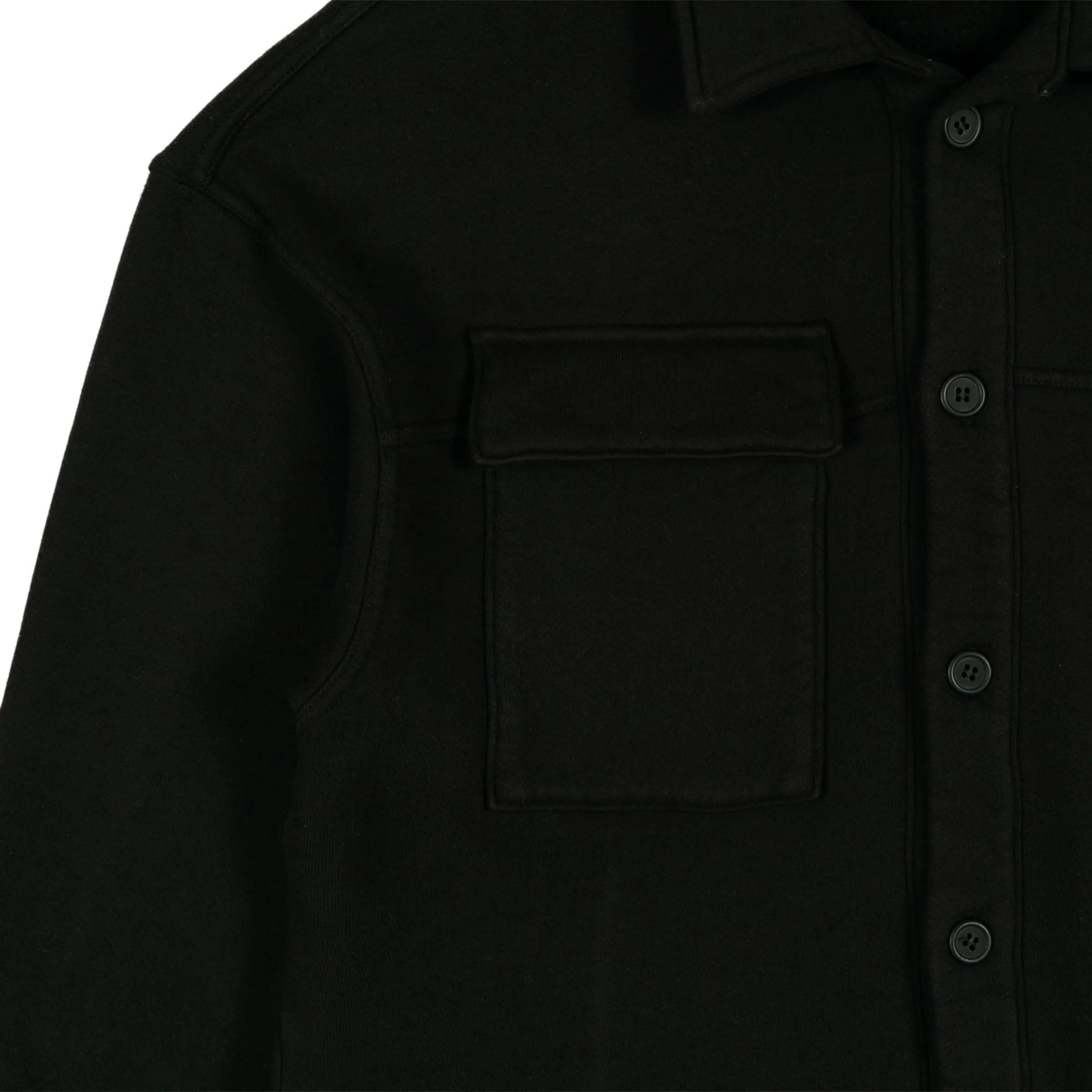 HEAVYWEIGHT BUTTON DOWN IN BLACK