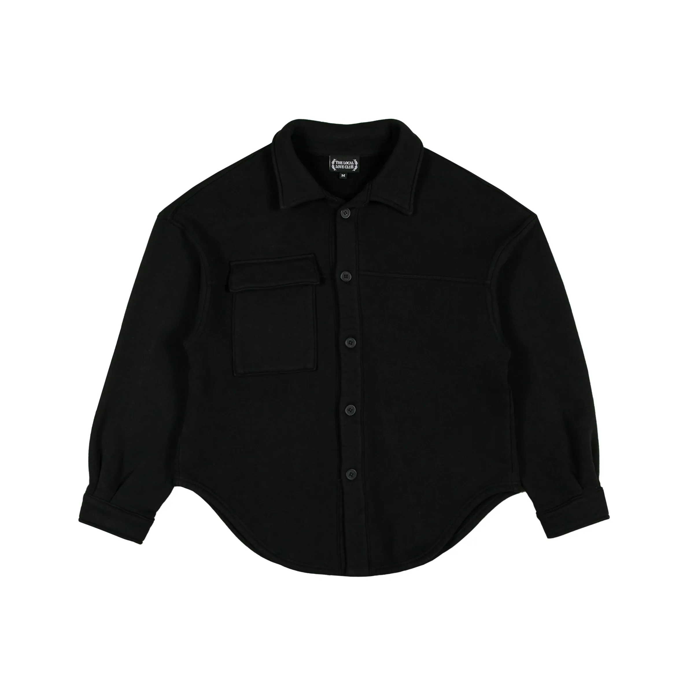 HEAVYWEIGHT BUTTON DOWN IN BLACK