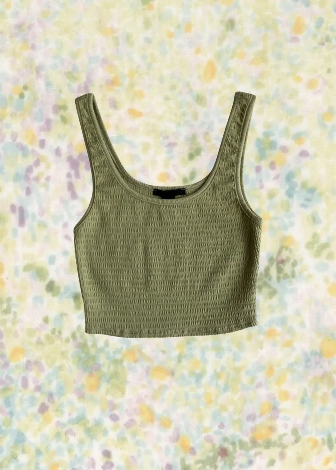 Jenny Smocked Tank Top - Green
