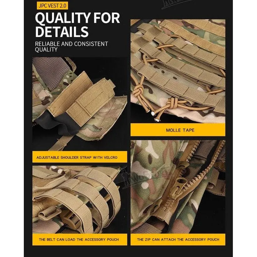 JPC Tactical Vest 2.0  plus  front accessory package standard triple package - MC