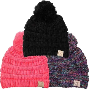 Kids Pom Beanie by Funky Junque